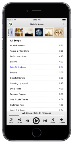 The free Solaris Music App