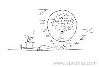 Sweet Dreams Cartoon Greeting Card