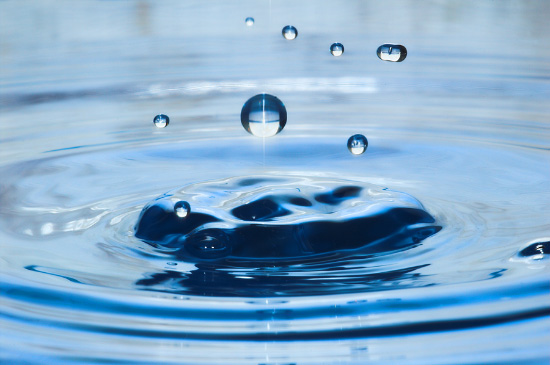Suspended Water Droplets